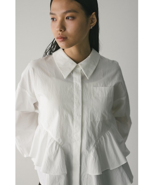 STYLEMIXER（スタイルミキサー）の「ティアードフリルシャツ（シャツ/ブラウス・レディース・ホワイト/ベージュ系その他/ブルー系その他・FREE）」の21枚目の写真