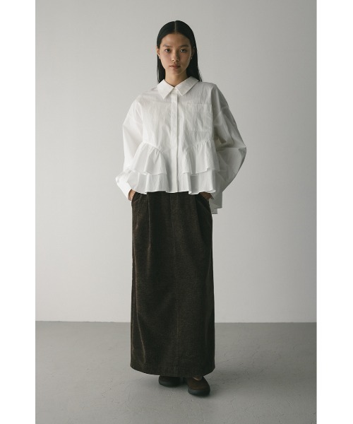 STYLEMIXER（スタイルミキサー）の「ティアードフリルシャツ（シャツ/ブラウス・レディース・ホワイト/ベージュ系その他/ブルー系その他・FREE）」の17枚目の写真