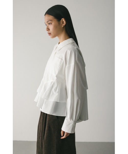 STYLEMIXER（スタイルミキサー）の「ティアードフリルシャツ（シャツ/ブラウス・レディース・ホワイト/ベージュ系その他/ブルー系その他・FREE）」の19枚目の写真
