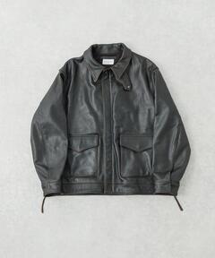 GLOWNY/グロウニー】 AIR FORCE LEATHER JACKET（ミリタリー
