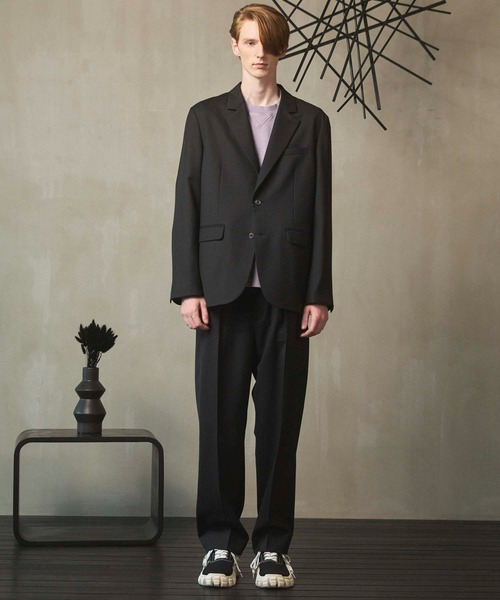 MAISON SPECIAL ブラック テーラードジャケット セットアップ MAISON SPECIAL ジャケット テーラードジャケット 「UNISEX