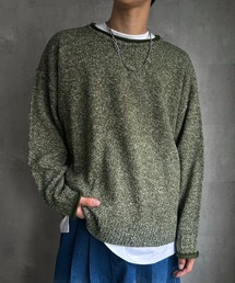 MIXヤーンニットプルオーバー