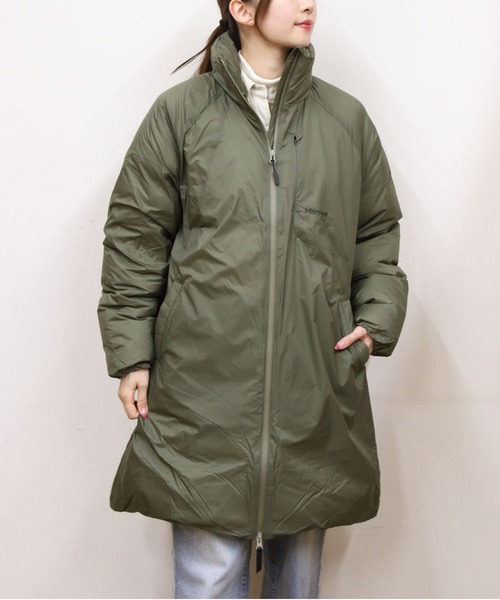 es24　marmot カーキ色　ダウン es24 marmot カーキ色 ダウン es24 marmot カーキ色 ダウン - メルカリ