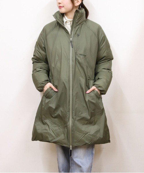 MARMOT(マーモット)の「Marmot/マーモット バーティカルロングダウンジャケット Vertical Long Down Jacket(ダウンジャケット/コート・メンズ・ブラック/カーキ・M/L)」の11枚目の写真