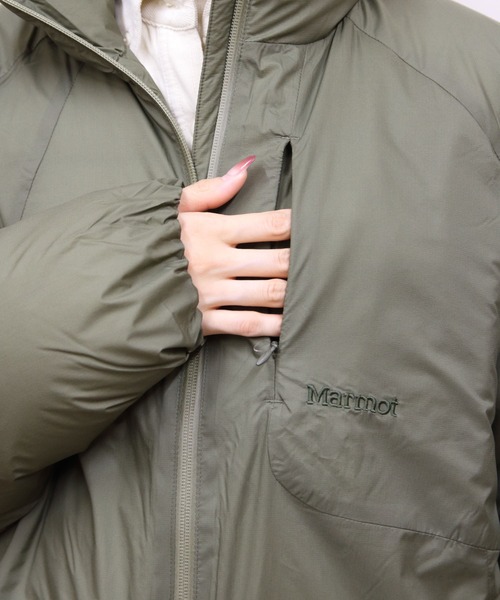 MARMOT(マーモット)の「Marmot/マーモット バーティカルロングダウンジャケット Vertical Long Down Jacket(ダウンジャケット/コート・メンズ・ブラック/カーキ・M/L)」の14枚目の写真