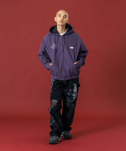 XLARGE(エクストララージ)の「HOODED UTILITY JACKET(その他アウター・メンズ・パープル/ブラック/オリーブ・S/M/L/XL)」の6枚目の写真