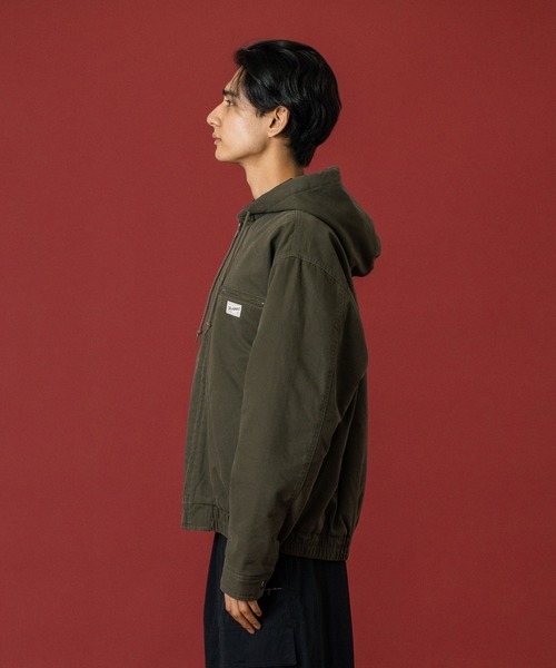 XLARGE(エクストララージ)の「HOODED UTILITY JACKET(その他アウター・メンズ・パープル/ブラック/オリーブ・S/M/L/XL)」の8枚目の写真