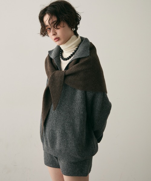 ツナバーディーハント　セーターのみ ニットスキッパー＋ショートパンツセットアップ（つなぎ