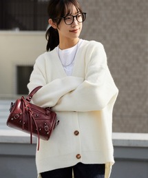 Wool Knit V-Neck Cardigan / ウール ニット Vネック カーディガン 冬服