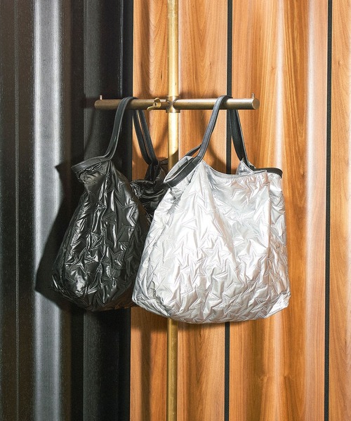 ROSE BUD（ローズバッド）の「STITCHED STAR TOTE BAG（トートバッグ・レディース・シルバー/ブラック・ONE SIZE）」の3枚目の写真