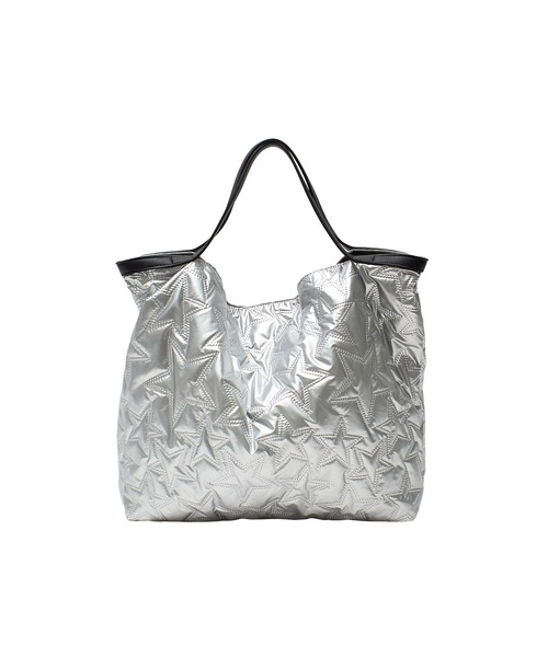 ROSE BUD（ローズバッド）の「STITCHED STAR TOTE BAG（トートバッグ・レディース・シルバー/ブラック・ONE SIZE）」の7枚目の写真