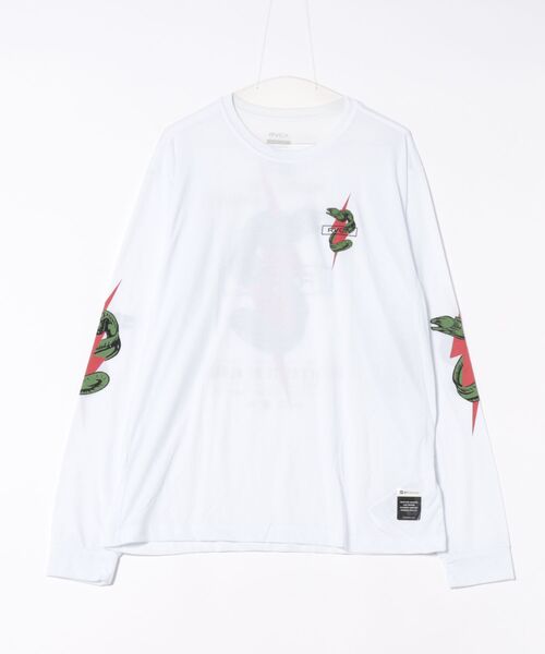 RVCA(ルーカ)の「RVCA SHOCK SQUAD LS(Tシャツ/カットソー・メンズ・ホワイト/ブラック・M/L)」の3枚目の写真