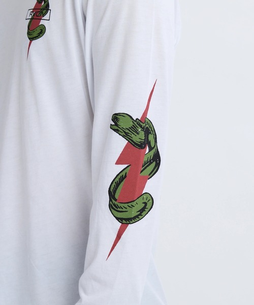 RVCA(ルーカ)の「RVCA SHOCK SQUAD LS(Tシャツ/カットソー・メンズ・ホワイト/ブラック・M/L)」の4枚目の写真