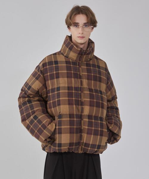 セール】BROWNY/【25年秋冬新作】チェックパファーブルゾン（ダウン
