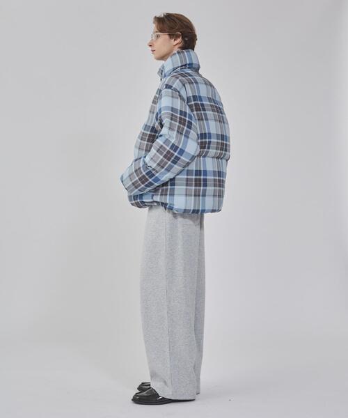 BROWNY(ブラウニー)の「BROWNY/チェックパファーブルゾン(ダウンジャケット/コート・メンズ・ブルー系その他2/ブラウン系その他2・MEDIUM/LARGE)」の10枚目の写真