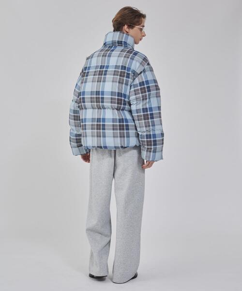 BROWNY(ブラウニー)の「BROWNY/チェックパファーブルゾン(ダウンジャケット/コート・メンズ・ブルー系その他2/ブラウン系その他2・MEDIUM/LARGE)」の11枚目の写真