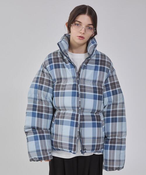 セール】BROWNY/【25年秋冬新作】チェックパファーブルゾン（ダウン
