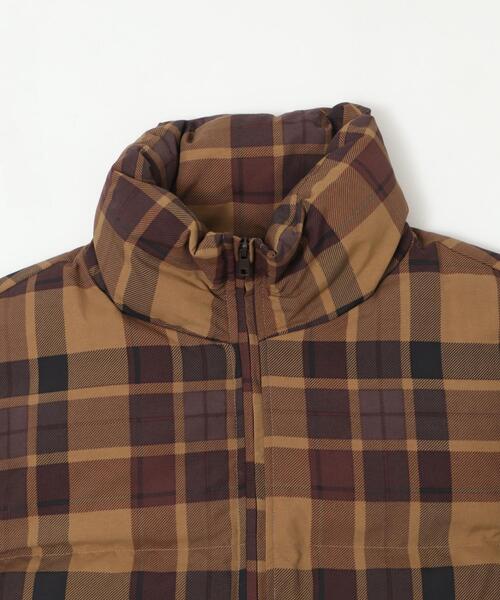 美品■Peter  チェック柄 ブルゾン　 ブラウン系　イギリス製 BROWNY（ブラウニー）の「BROWNY/【25年秋冬新作】チェックパファー