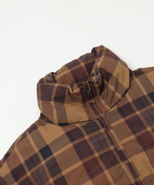 美品■Peter  チェック柄 ブルゾン　 ブラウン系　イギリス製 美品□Peter Jensen チェック柄 ブルゾン ブラウン系 イギリス製 美品