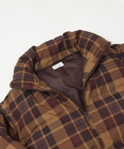 BROWNY(ブラウニー)の「BROWNY/チェックパファーブルゾン(ダウンジャケット/コート・メンズ・ブルー系その他2/ブラウン系その他2・MEDIUM/LARGE)」の14枚目の写真