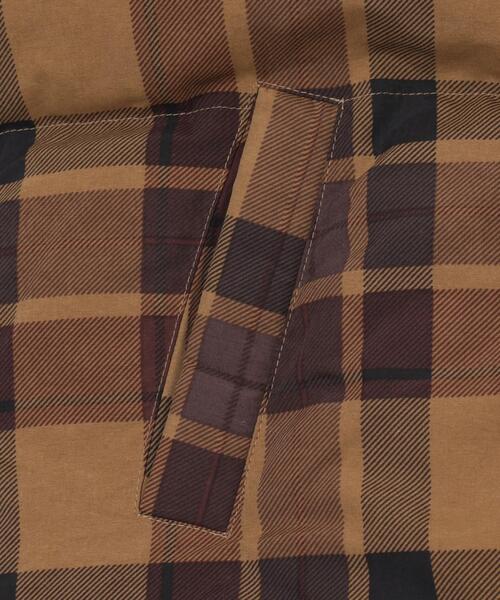 BROWNY(ブラウニー)の「BROWNY/チェックパファーブルゾン(ダウンジャケット/コート・メンズ・ブルー系その他2/ブラウン系その他2・MEDIUM/LARGE)」の5枚目の写真