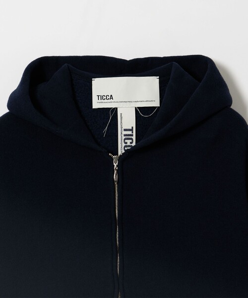 TICCA(ティッカ)の「【別注】<TICCA for conte>ウラケ ジップ パーカー(パーカー・レディース・ネイビー・FREE)」の3枚目の写真