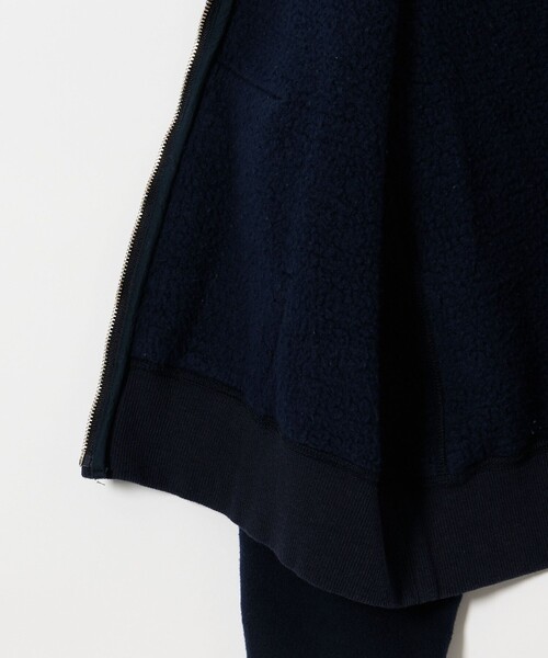 TICCA(ティッカ)の「【別注】<TICCA for conte>ウラケ ジップ パーカー(パーカー・レディース・ネイビー・FREE)」の8枚目の写真