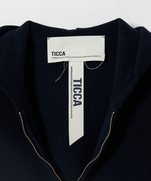 TICCA(ティッカ)の「【別注】<TICCA for conte>ウラケ ジップ パーカー(パーカー・レディース・ネイビー・FREE)」の10枚目の写真