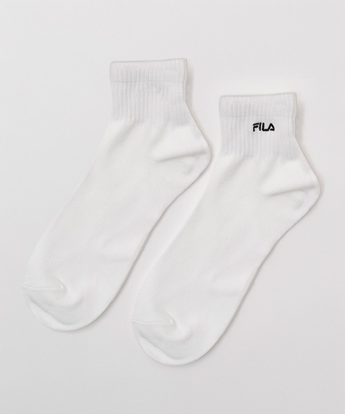 FILA（フィラ）の「FILA フィラ ソックス ベーシックブランド ロゴ 刺繍 靴下 3足セット 25～27cm（ソックス/靴下・メンズ・マルチ/ブラック/その他/ホワイト・25-27CM）」の8枚目の写真