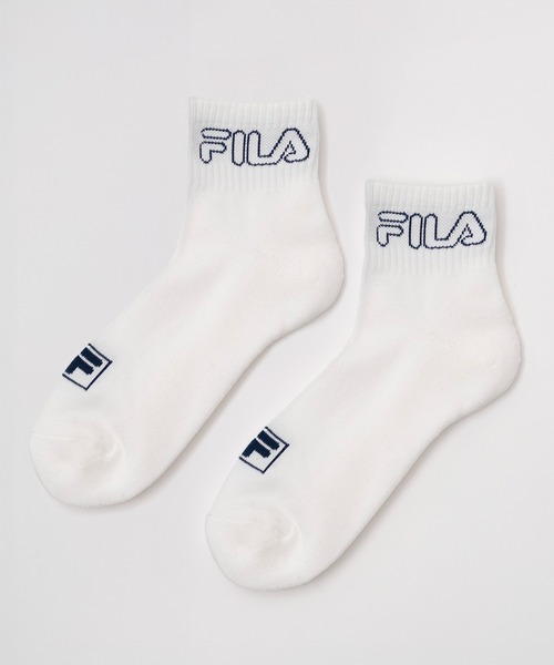 FILA（フィラ）の「FILA フィラ ソックス ベーシックブランド ロゴ 刺繍 靴下 3足セット 25～27cm（ソックス/靴下・メンズ・マルチ/ブラック/その他/ホワイト・25-27CM）」の14枚目の写真