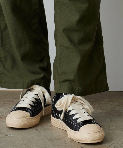 Maison MIHARA YASUHIRO（メゾンミハラヤスヒロ）の「General Scale. Maison MIHARA YASUHIRO /ジェネラルスケール メゾンミハラヤスヒロ TRENT/Leather Low-Top Sneakers キャンバス スニーカー（スニーカー・メンズ・ブラック/ホワイト・43/36/37/38/40/41/42/44）」の21枚目の写真