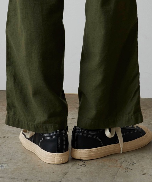 Maison MIHARA YASUHIRO（メゾンミハラヤスヒロ）の「General Scale. Maison MIHARA YASUHIRO /ジェネラルスケール メゾンミハラヤスヒロ TRENT/Leather Low-Top Sneakers キャンバス スニーカー（スニーカー・メンズ・ブラック/ホワイト・43/36/37/38/40/41/42/44）」の10枚目の写真