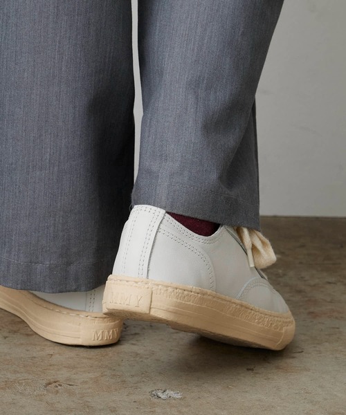 Maison MIHARA YASUHIRO（メゾンミハラヤスヒロ）の「General Scale. Maison MIHARA YASUHIRO /ジェネラルスケール メゾンミハラヤスヒロ TRENT/Leather Low-Top Sneakers キャンバス スニーカー（スニーカー・メンズ・ブラック/ホワイト・43/36/37/38/40/41/42/44）」の5枚目の写真