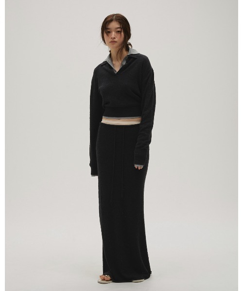 TODAYFUL（トゥデイフル）の「Miniboucle Knit Skirt（スカート・レディース・チョコ/キナリ/ダークグレー・36inch/38inch）」の14枚目の写真