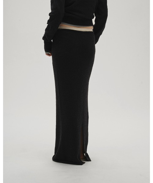 TODAYFUL（トゥデイフル）の「Miniboucle Knit Skirt（スカート・レディース・チョコ/キナリ/ダークグレー・36inch/38inch）」の12枚目の写真