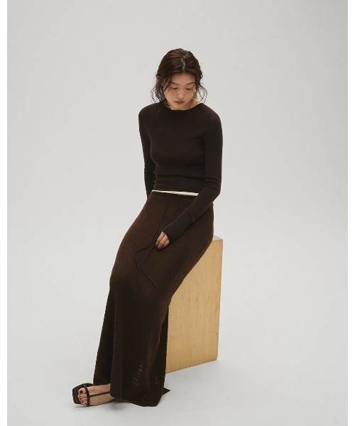スカート odayful 2026SS Miniboucle Knit Skirt odayful 2026SS Miniboucle Knit Skirt 【公式通販】