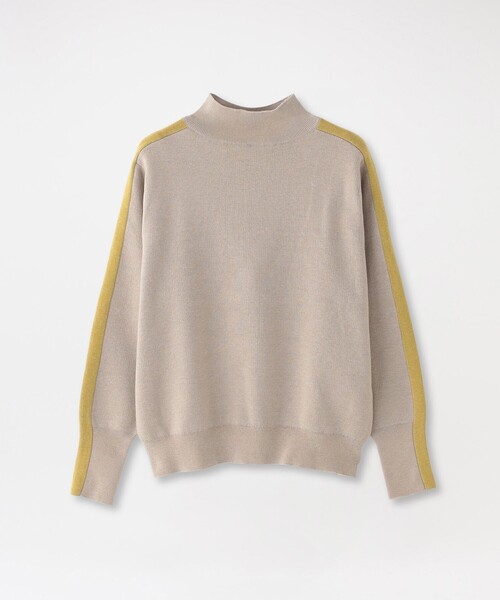 LOVELESS(ラブレス)の「2フェイスブロッキングパターンニット(ニット/セーター・レディース・ブラック/ベージュ系その他2・36/34)」の2枚目の写真