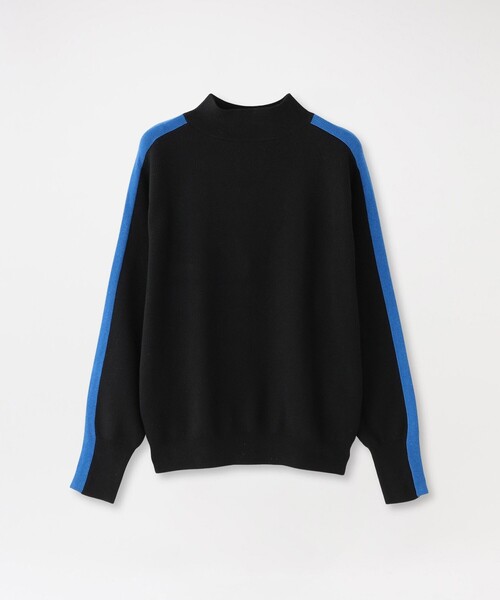 LOVELESS(ラブレス)の「2フェイスブロッキングパターンニット(ニット/セーター・レディース・ブラック/ベージュ系その他2・36/34)」の1枚目の写真