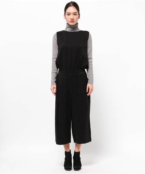 OUTLET（アウトレット）の「【CAPRICIEUX LE'MAGE】テンセルガウチョコンビネゾン（つなぎ/オールインワン・レディース・レンガ/ブラック/カーキ・38/36）」の11枚目の写真