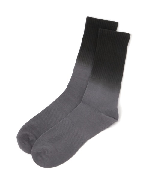 LAKOLE（ラコレ）の「ジャストグラデーションソックス / 581241（ソックス/靴下・メンズ・カーキ/レッド/グレー・FREE）」の2枚目の写真