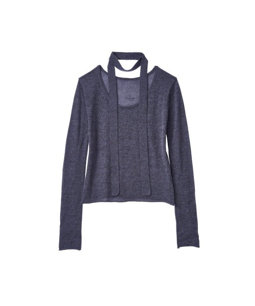 Knuth Marf（クヌースマーフ）の「alpaca sheer knit（ニット/セーター・レディース・アイボリー/ブラウン/ピンク/グレー・FREE）」の2枚目の写真