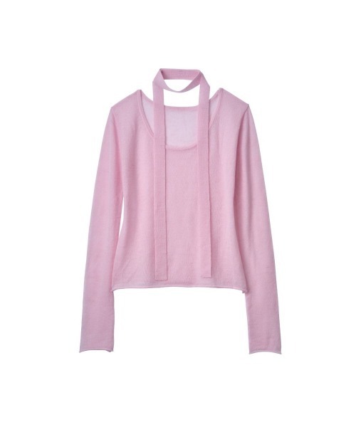 Knuth Marf（クヌースマーフ）の「alpaca sheer knit（ニット/セーター・レディース・アイボリー/ブラウン/ピンク/グレー・FREE）」の4枚目の写真