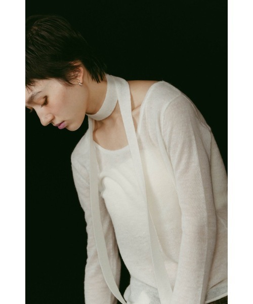 Knuth Marf（クヌースマーフ）の「alpaca sheer knit（ニット/セーター・レディース・アイボリー/ブラウン/ピンク/グレー・FREE）」の18枚目の写真