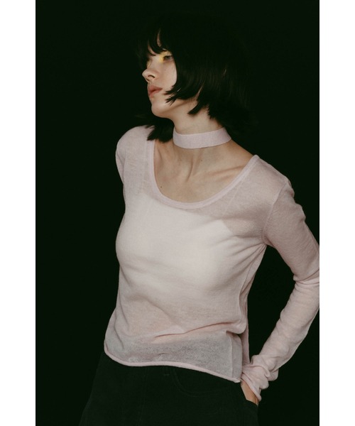 Knuth Marf（クヌースマーフ）の「alpaca sheer knit（ニット/セーター・レディース・アイボリー/ブラウン/ピンク/グレー・FREE）」の21枚目の写真