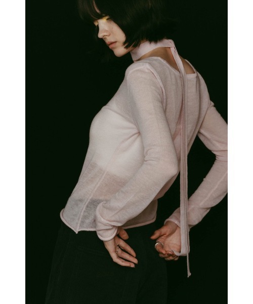 Knuth Marf（クヌースマーフ）の「alpaca sheer knit（ニット/セーター・レディース・アイボリー/ブラウン/ピンク/グレー・FREE）」の22枚目の写真