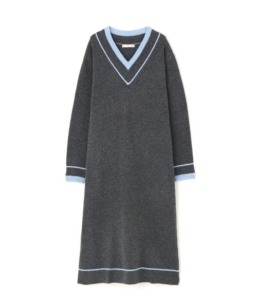 N.(N. Natural Beauty Basic)(エヌエヌナチュラルビューティーベーシック)の「チルデンマキシワンピース(ワンピース・レディース・オフホワイト/チャコールグレー・MEDIUM)」の17枚目の写真