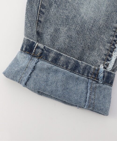 BREEZE（ブリーズ）の「【微起毛】あったかサイドフリンジ ワイドデニムパンツ_ジュニア対応（デニムパンツ・キッズ・ブラック/サックスブルー・90/120/140/100/110/130/80）」の13枚目の写真
