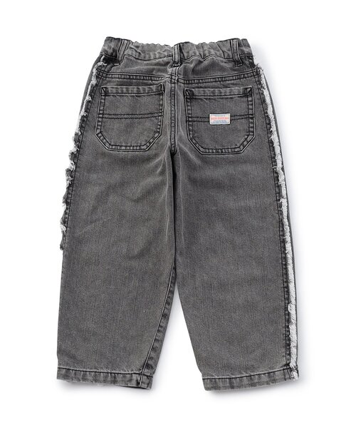 BREEZE（ブリーズ）の「【微起毛】あったかサイドフリンジ ワイドデニムパンツ_ジュニア対応（デニムパンツ・キッズ・ブラック/サックスブルー・90/120/140/100/110/130/80）」の16枚目の写真