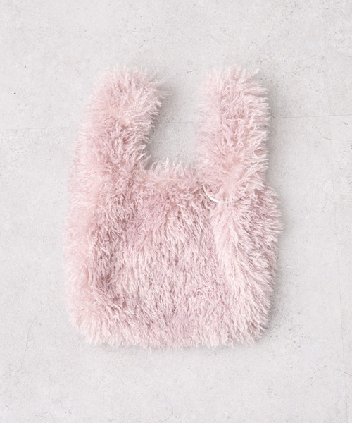 CIAOPANIC TYPY(チャオパニックティピー)の「カラビナ付きボアマルシェBAG(トートバッグ・レディース・ブラウン/パープル/ネイビー/イエロー/ミント・ONE SIZE)」の11枚目の写真