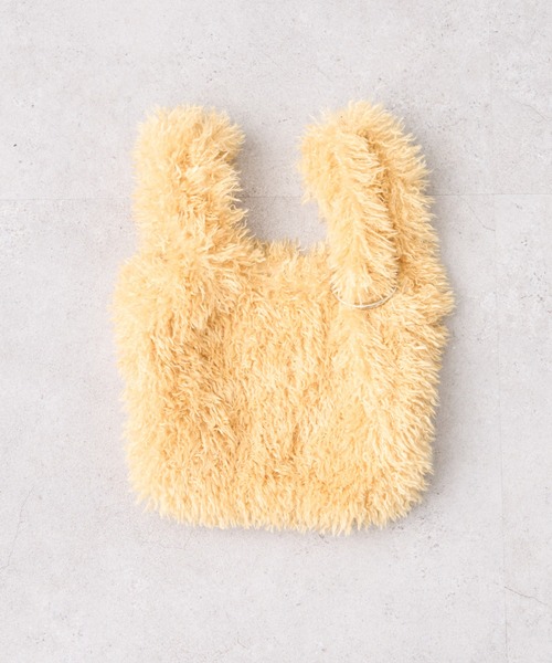 CIAOPANIC TYPY(チャオパニックティピー)の「カラビナ付きボアマルシェBAG(トートバッグ・レディース・ブラウン/パープル/ネイビー/イエロー/ミント・ONE SIZE)」の13枚目の写真